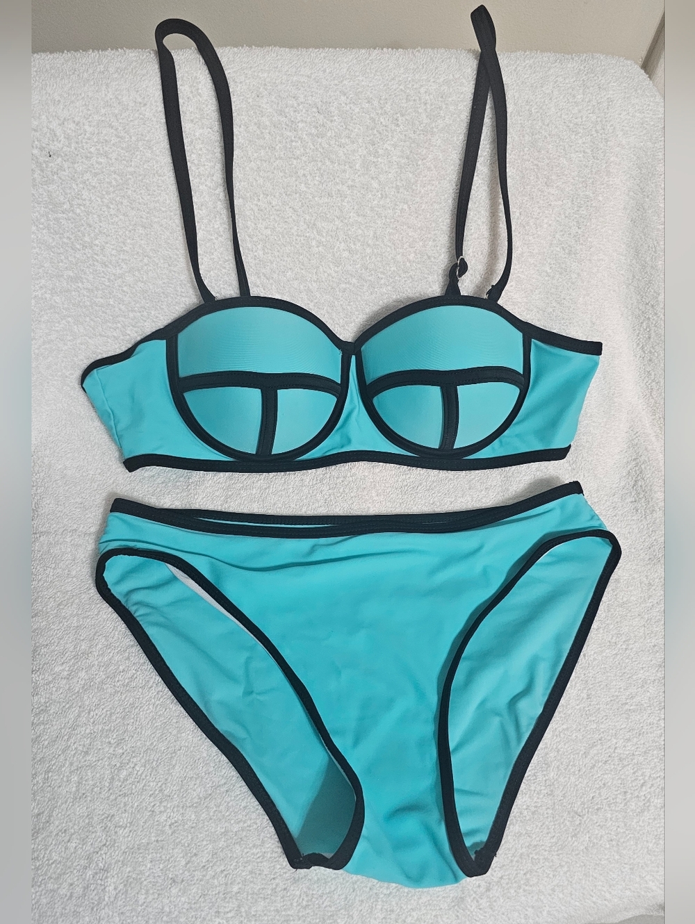 Turquoise & Black Blaconette Set Size M